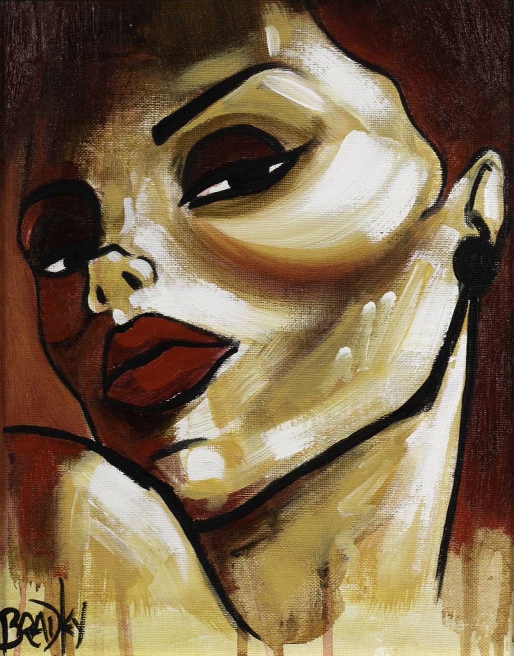 PORTRAIT OF A WOMAN by Terry Bradley sold for 750 at Whyte's Auctions