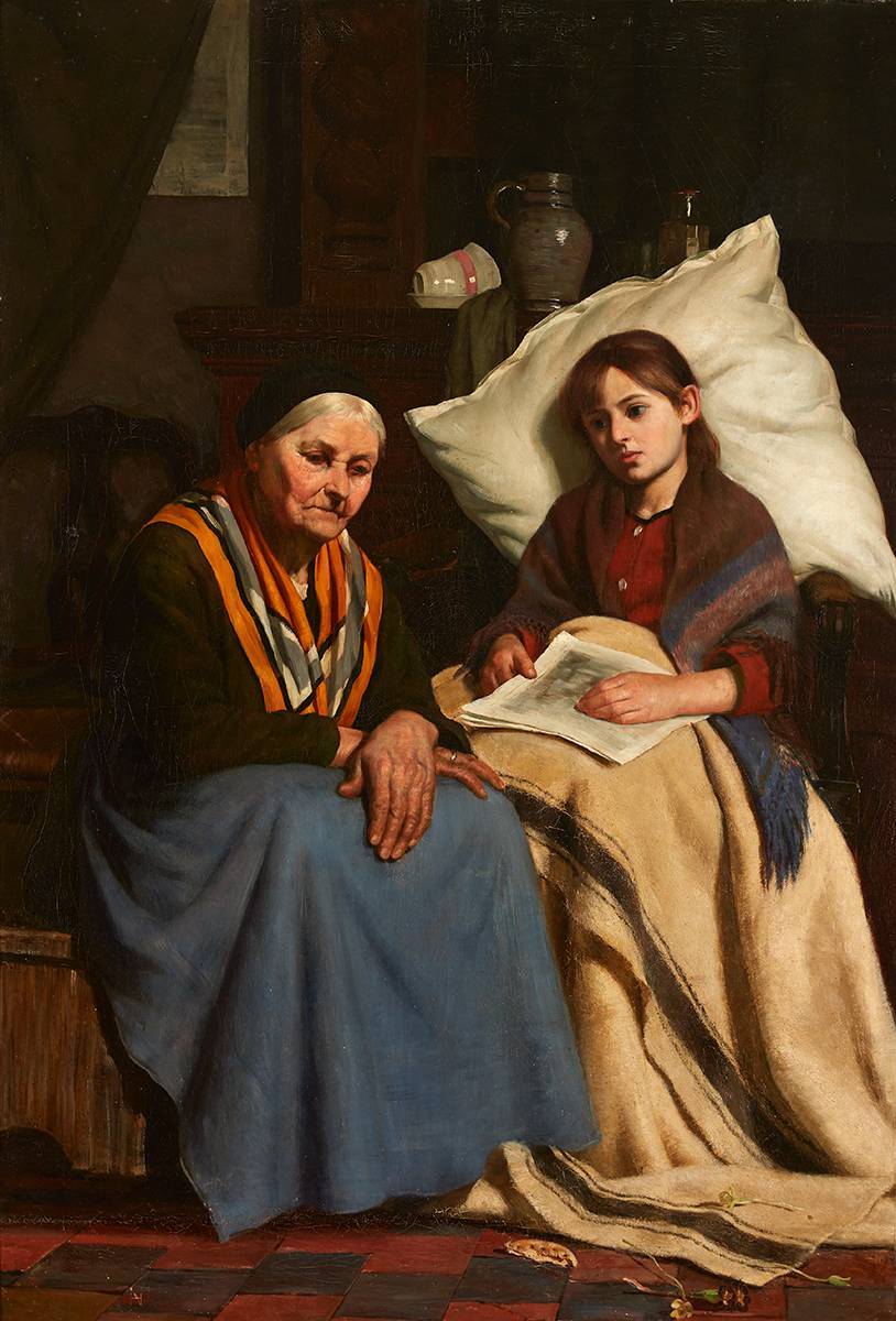CONVALESCENT by Nathaniel Hill RHA (1860-1930) at Whyte's Auctions