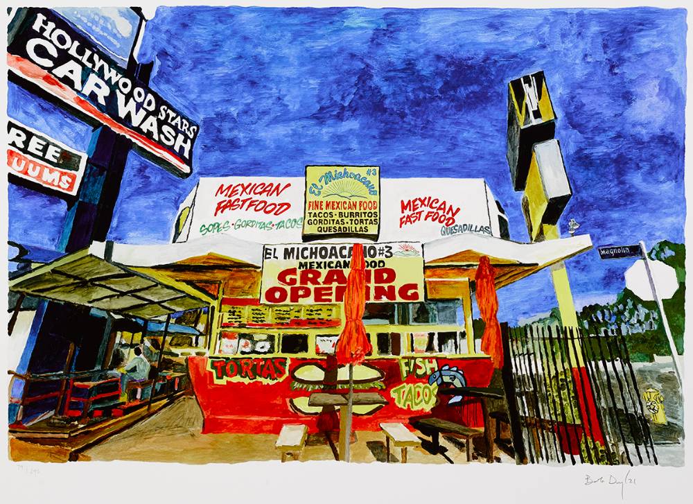 VINE STREET, WEST L.A. [THE BEATEN PATH SERIES], 2016 by Bob Dylan sold for 3,400 at Whyte's Auctions