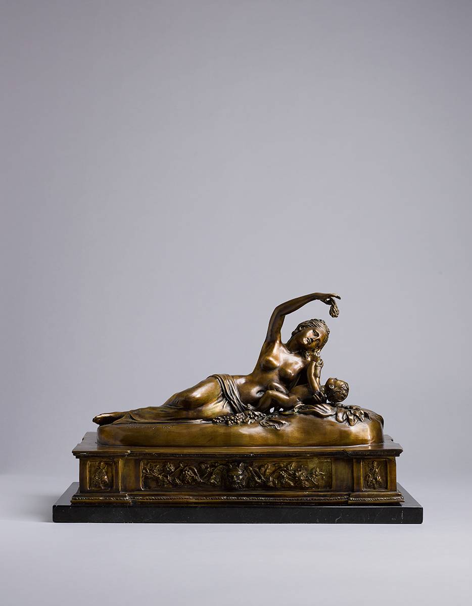 INO AND BACCHUS, 1851 by John Henry Foley sold for 4,700 at Whyte's Auctions