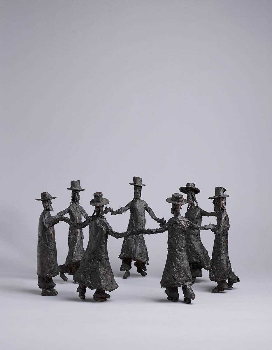 DANCING RABBIS, 2005 by John Behan sold for 16,500 at Whyte's Auctions
