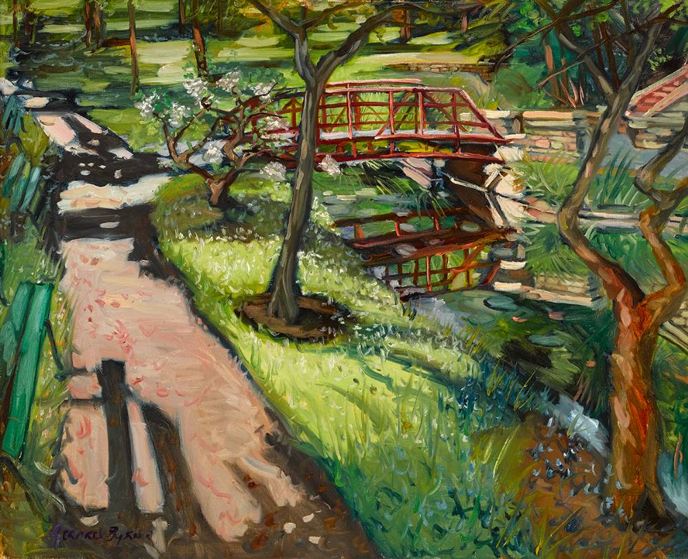 BRIDGE AT BOTANIC GARDENS, DUBLIN by Gerard Byrne sold for 2,700 at Whyte's Auctions