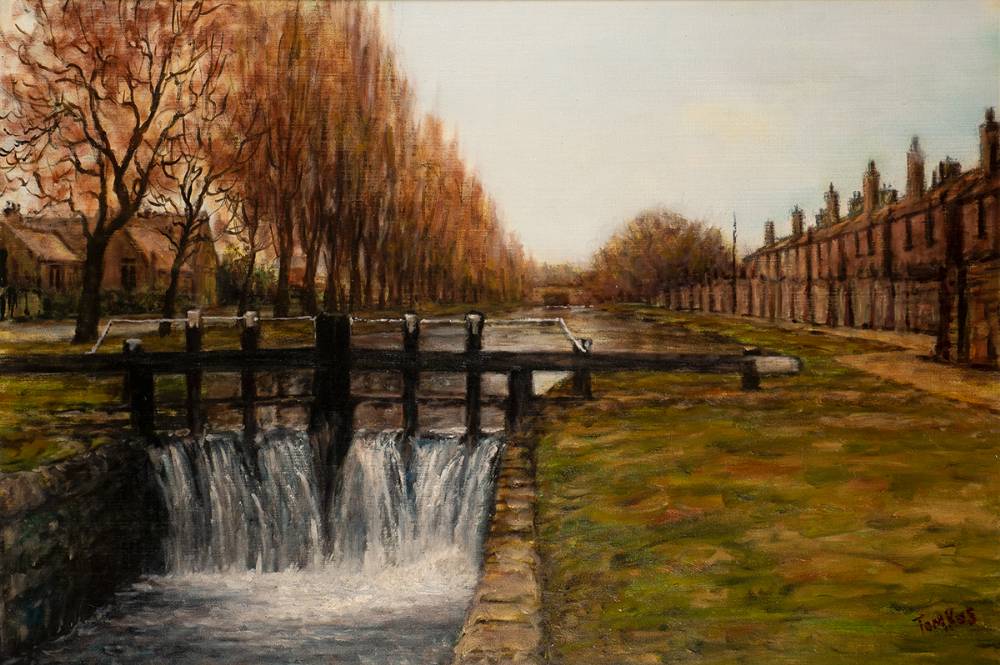 LOCK SIX, GRAND CANAL, RANELAGH, DUBLIN by Edward Tomkus sold for 300 at Whyte's Auctions