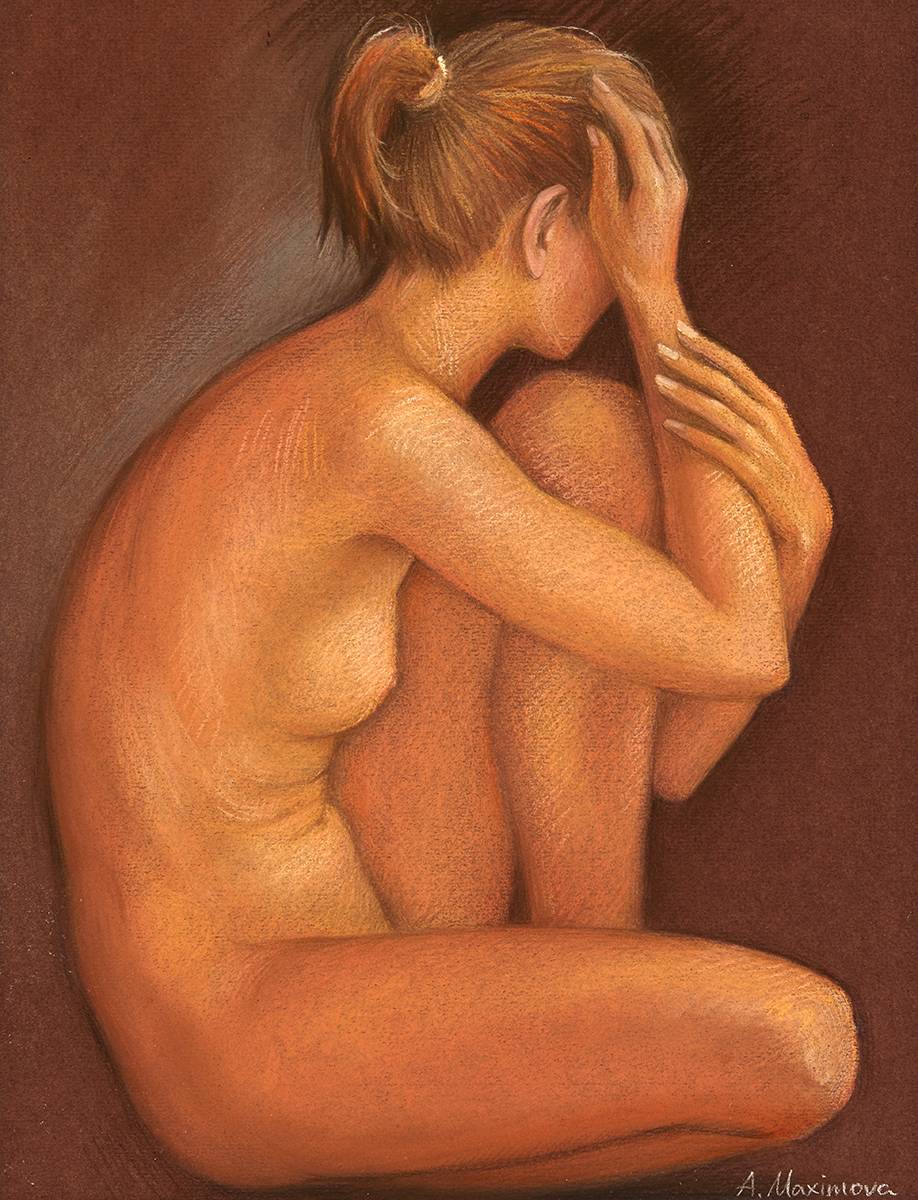NUDE STUDY by Angela Maximova sold for 150 at Whyte's Auctions