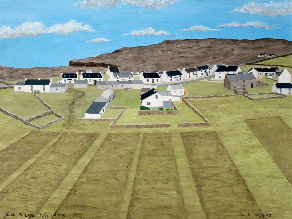 EAST VILLAGE, TORY ISLAND, COUNTY DONEGAL by Ruair Rodgers sold for 500 at Whyte's Auctions
