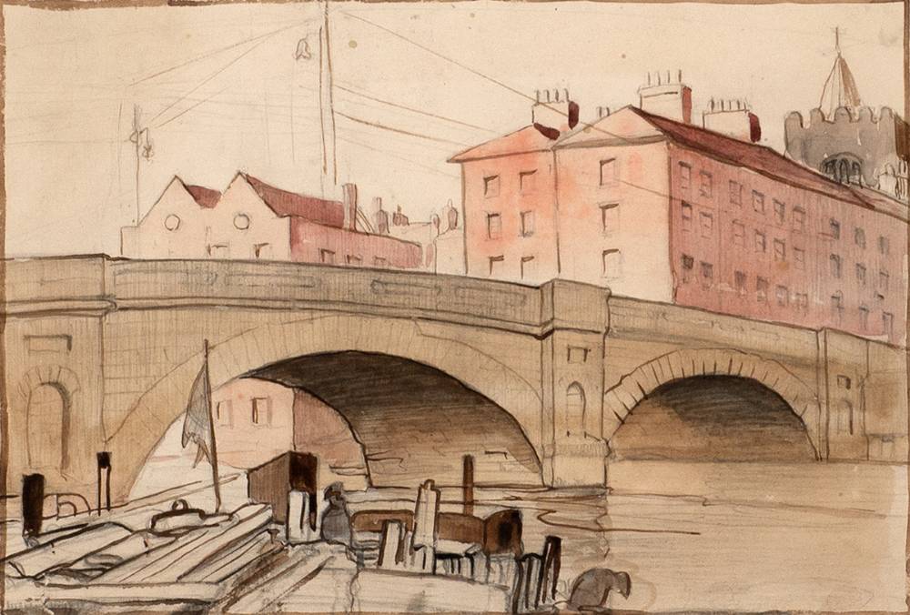 BOYLE BRIDGE, ROSCOMMON, 1930 by Harry Epworth Allen sold for 420 at Whyte's Auctions