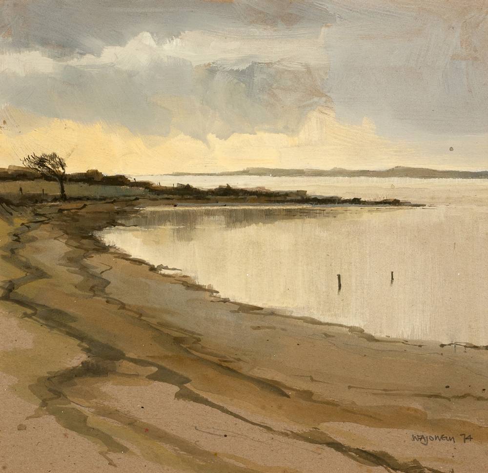 MORNING LIGHT, STRANGFORD, COUNTY DOWN, 1974 by W. A. J. O'Neill sold for 300 at Whyte's Auctions