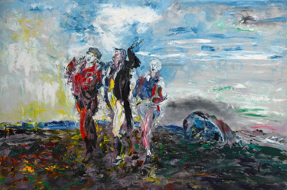 SHOUTING, 1950 by Jack Butler Yeats sold for 1,400,000 at Whyte's Auctions