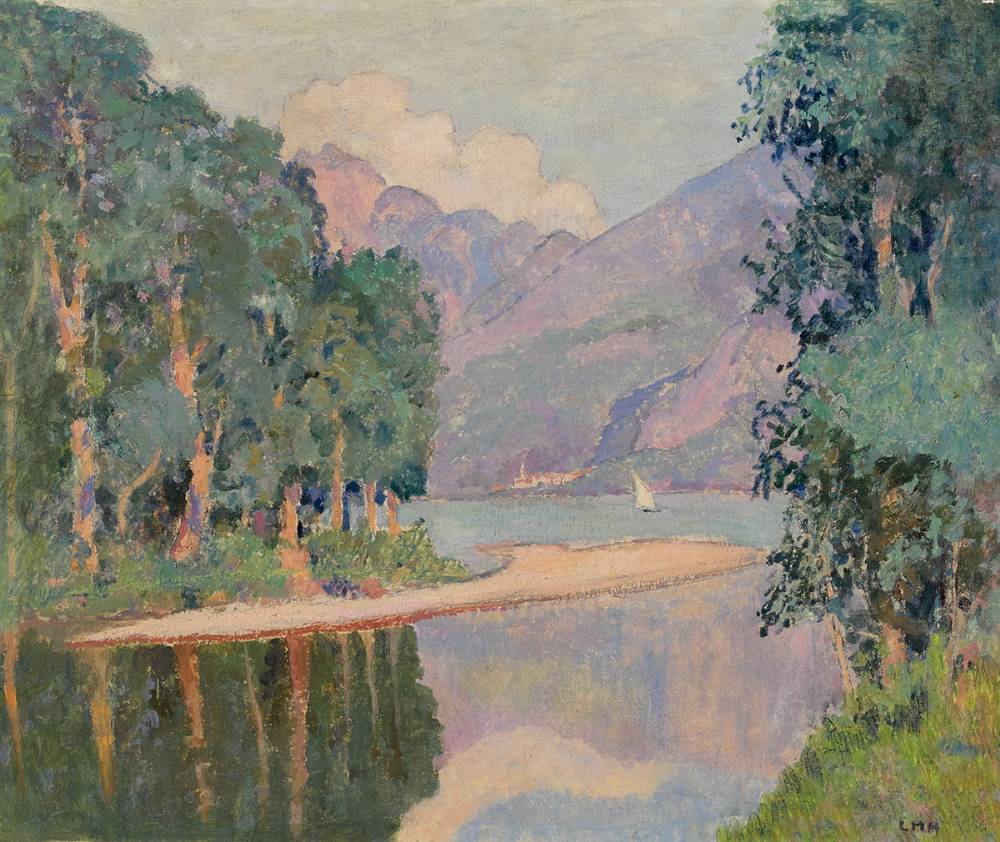 A COVE ON LAKE GARDA, ITALY by Letitia Marion Hamilton sold for 17,000 at Whyte's Auctions