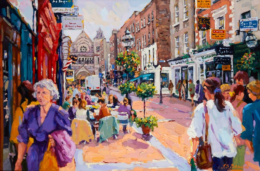SOUTH ANNE STREET, DUBLIN by James S. Brohan sold for 2,400 at Whyte's Auctions