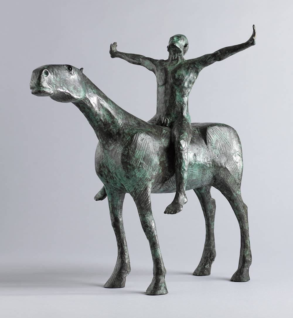 MAN ON HORSE by Anthony Scott sold for 13,000 at Whyte's Auctions