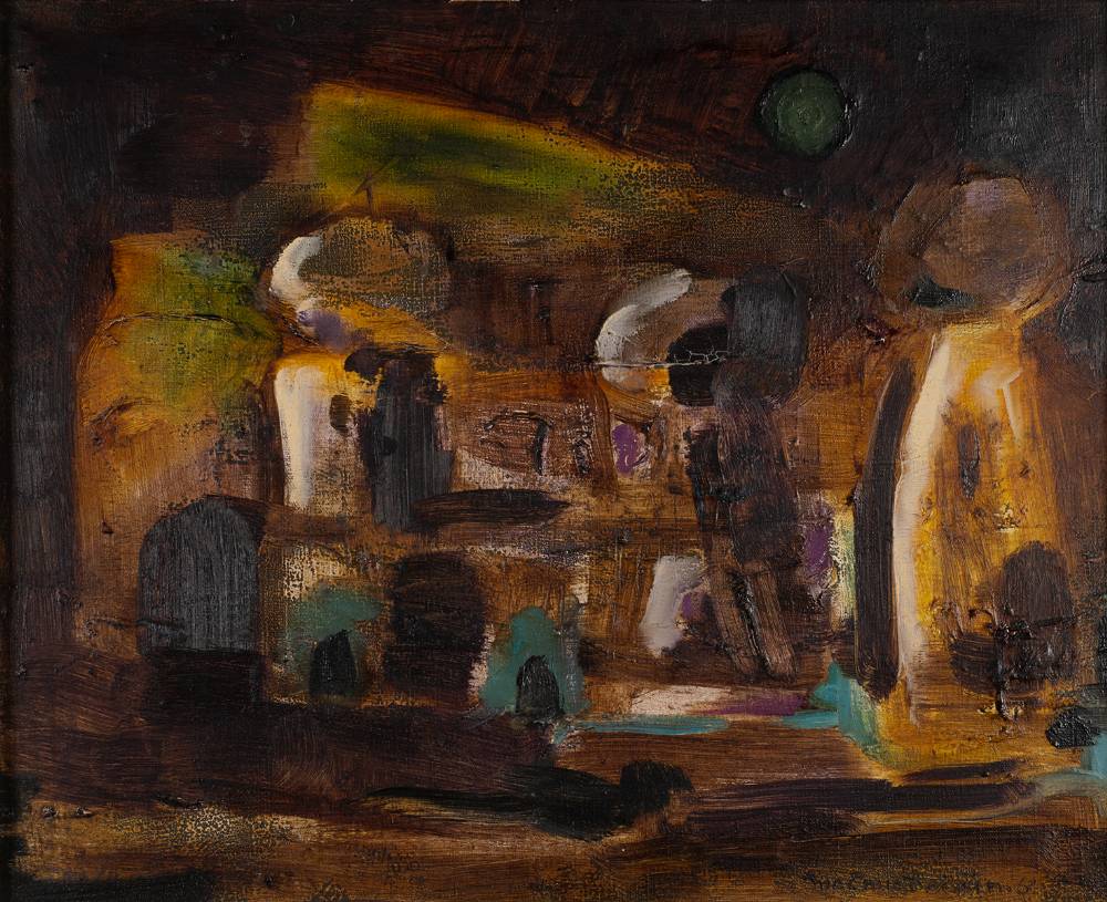 A CHURCH OF THE EAST IN A NIGHT WITH THE SOUTH WIND, 1961 by Pdraig MacMiadhachin sold for 420 at Whyte's Auctions