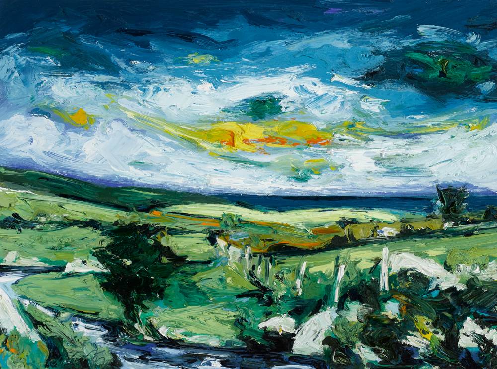VIEW OF BRANDON, COUNTY KERRY, 1995 by Michael Flaherty sold for 2,400 at Whyte's Auctions