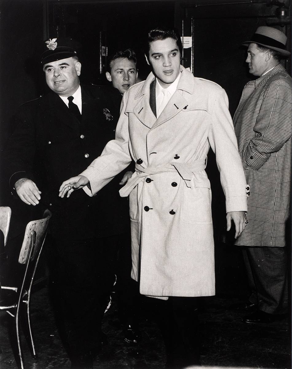 ELVIS ENTERS, 1956 by Lew Allen sold for 460 at Whyte's Auctions