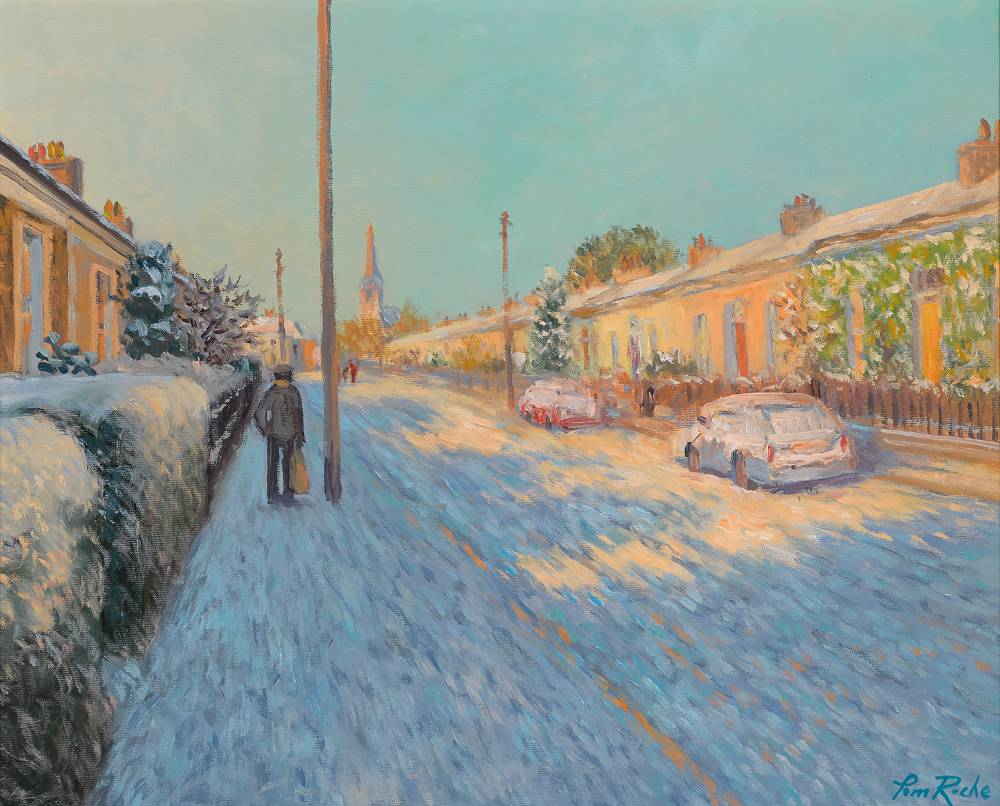 SUN AFTER SNOW, DN LAOGHAIRE, COUNTY DUBLIN by Tom Roche sold for 850 at Whyte's Auctions