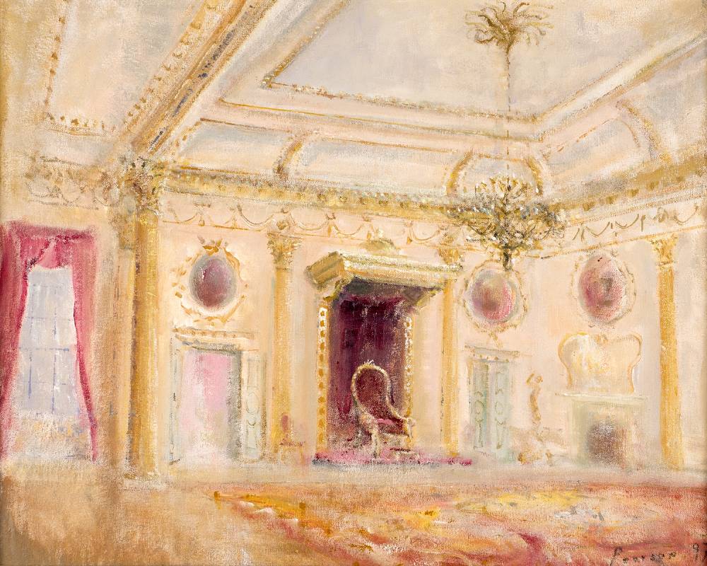THRONE ROOM, DUBLIN CASTLE, 1997 by Peter Pearson sold for 500 at Whyte's Auctions
