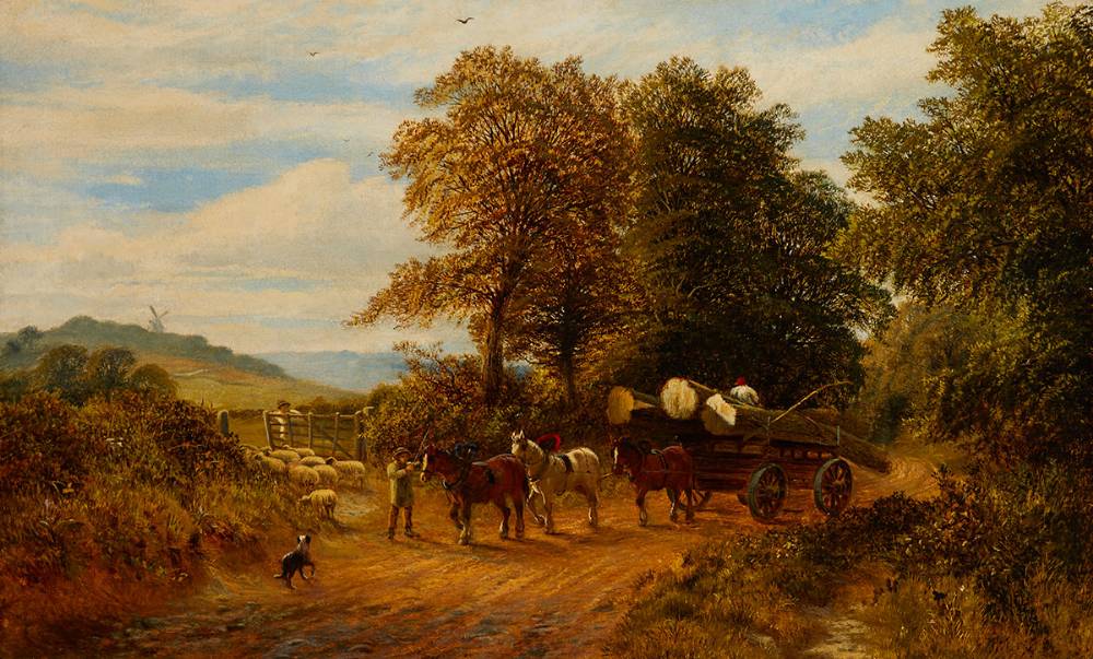 A SURREY LANE by Alfred Augustus Glendening Junior sold for 2,300 at Whyte's Auctions