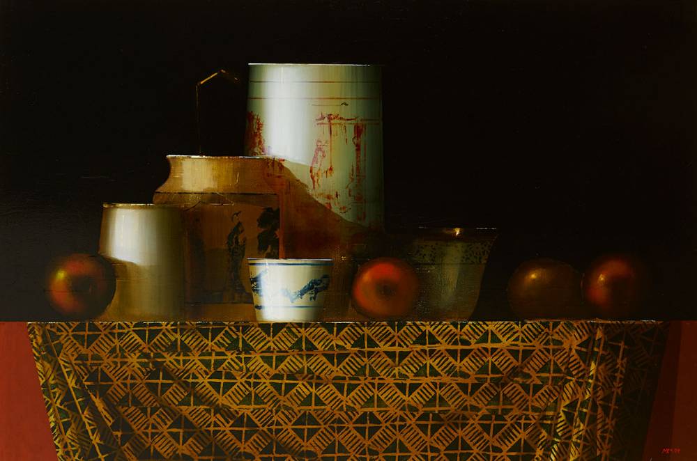 STILL LIFE WITH APPLES, 2007 by Martin Mooney sold for 6,400 at Whyte's Auctions
