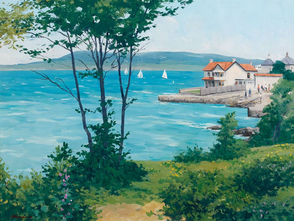 VIEW FROM OTRANTO PARK, SANDYCOVE, COUNTY DUBLIN, 2005 by Brett McEntagart sold for 700 at Whyte's Auctions