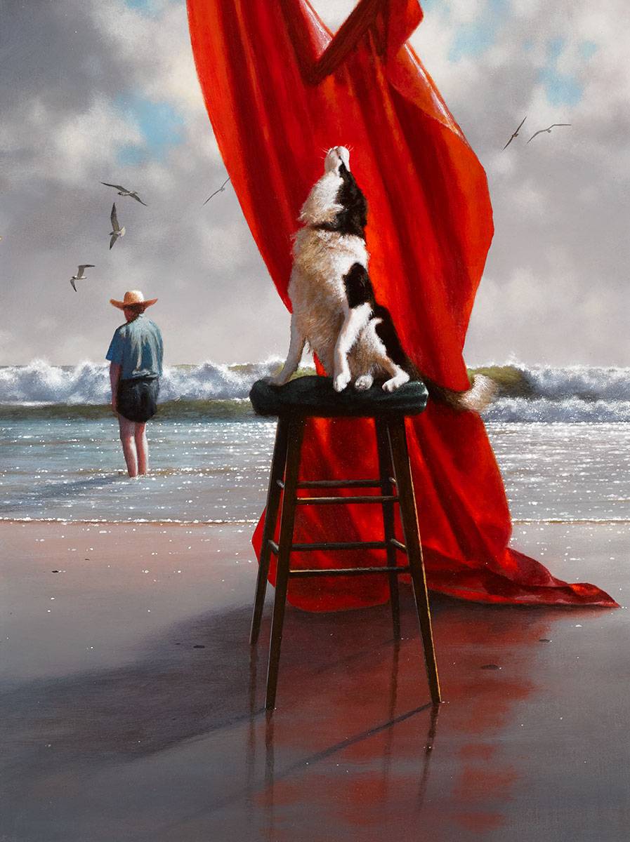 DOG ON A STOOL by Jimmy Lawlor sold for 3,000 at Whyte's Auctions
