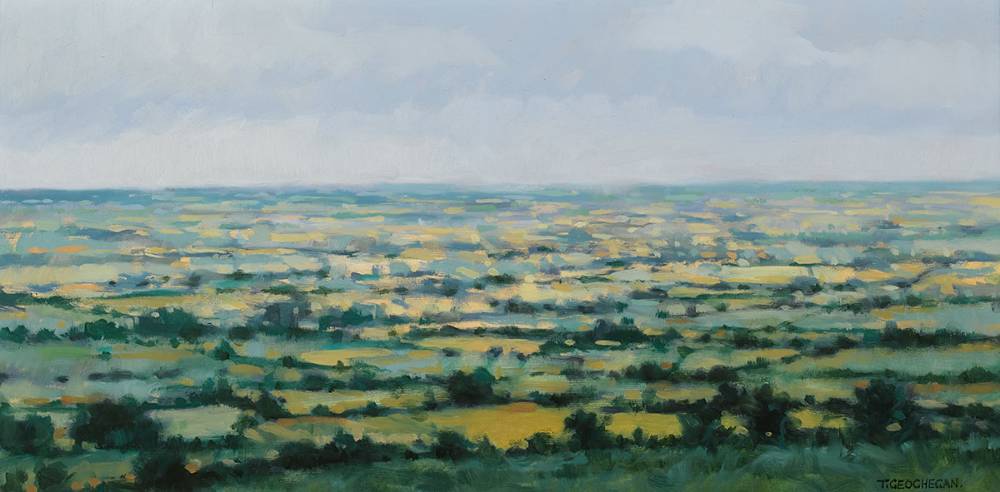 LOOKING TOWARDS DUBLIN FROM RATHMORE by Trevor Geoghegan (b.1946) at Whyte's Auctions