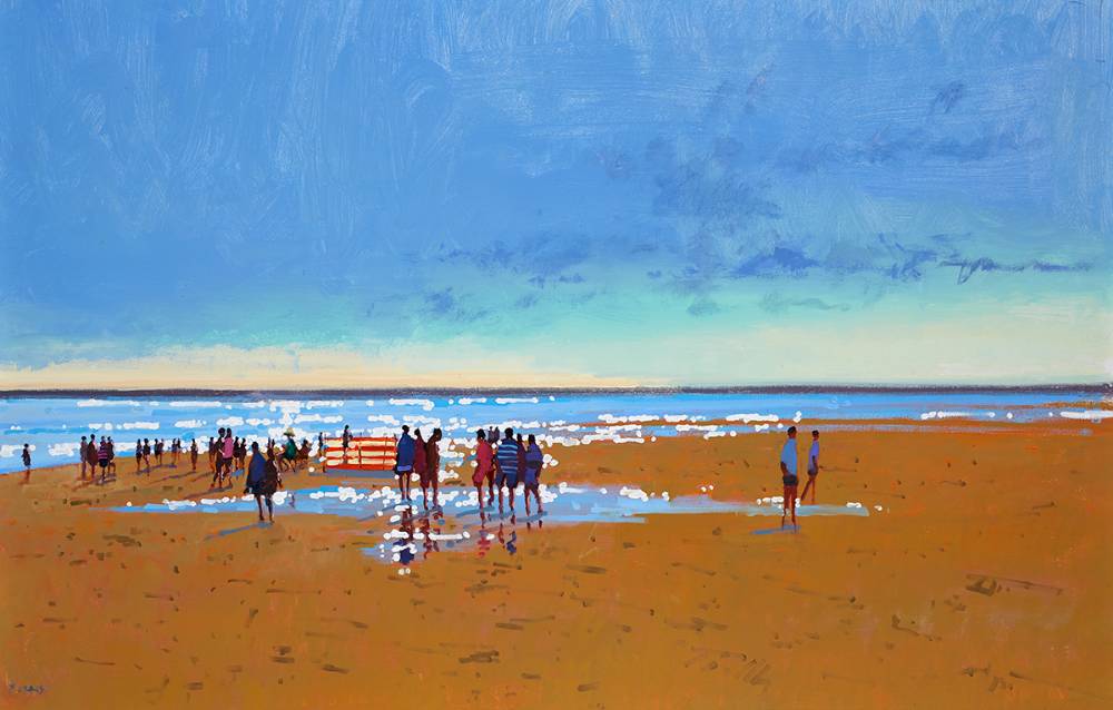 BRITTAS BAY, BEACH by John Morris sold for 1,400 at Whyte's Auctions