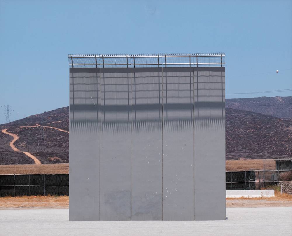 PROTOTYPE FOR TRUMP'S WALL, VIEWED FROM MEXICO by Elaine Byrne sold for 580 at Whyte's Auctions