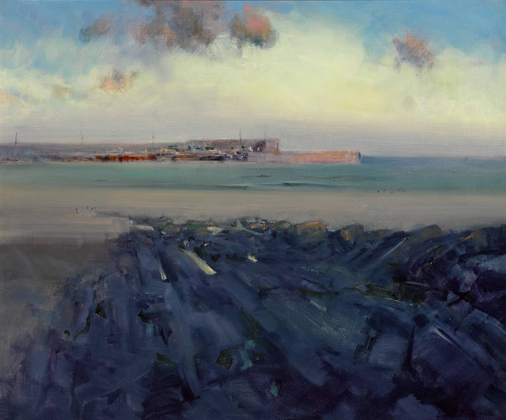 LOUGHSHINNY, WINTER EVENING, 2002 by James English sold for 1,400 at Whyte's Auctions