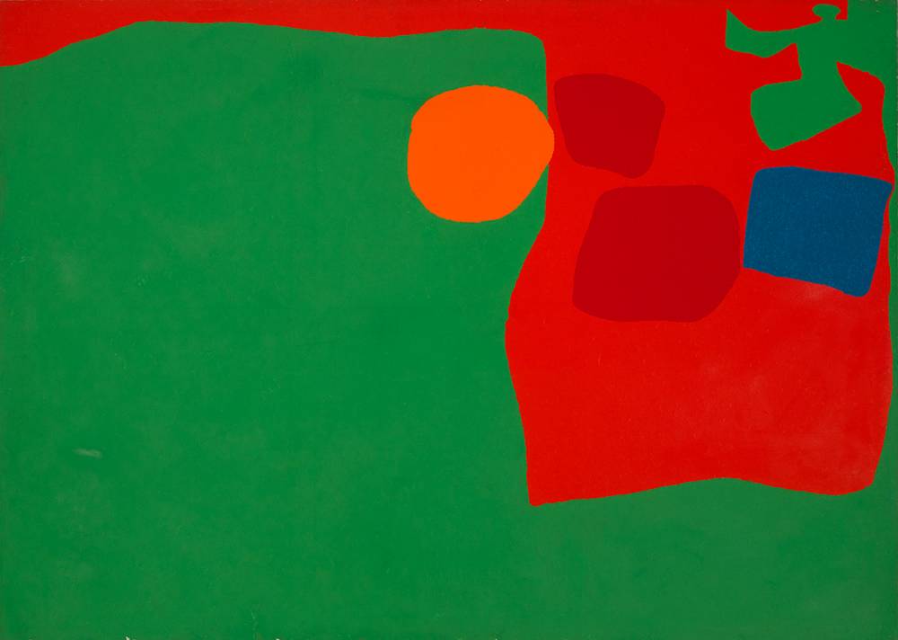 EMERALD WITH REDS AND CERULEUM : FEBRUARY-APRIL 1977 by Patrick Heron sold for 140,000 at Whyte's Auctions