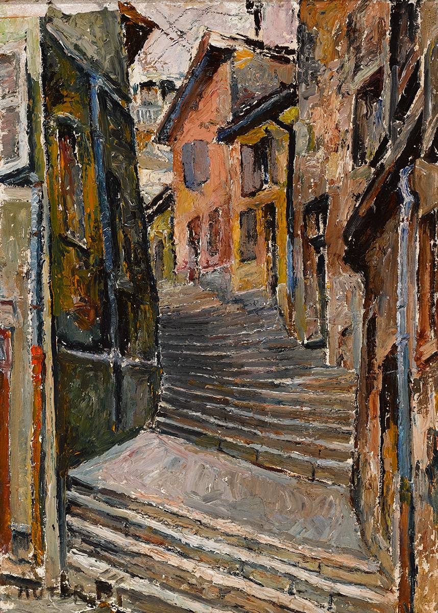 STREET SCENE by Mela Muter sold for 30,000 at Whyte's Auctions