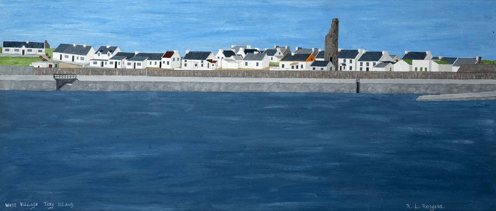 WEST VILLAGE, TORY ISLAND, COUNTY DONEGAL by Ruair Rodgers sold for 400 at Whyte's Auctions