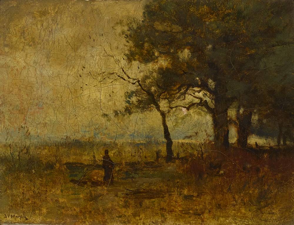 FIGURE STANDING IN A FIELD by John Francis Murphy sold for 480 at Whyte's Auctions