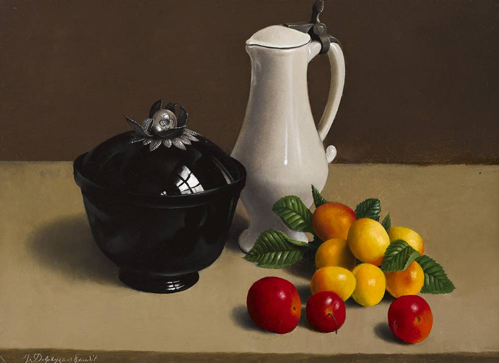 WILD PLUMS WITH A BLACK SUCRIER, 2003 by Willem Dolphijn sold for 1,000 at Whyte's Auctions