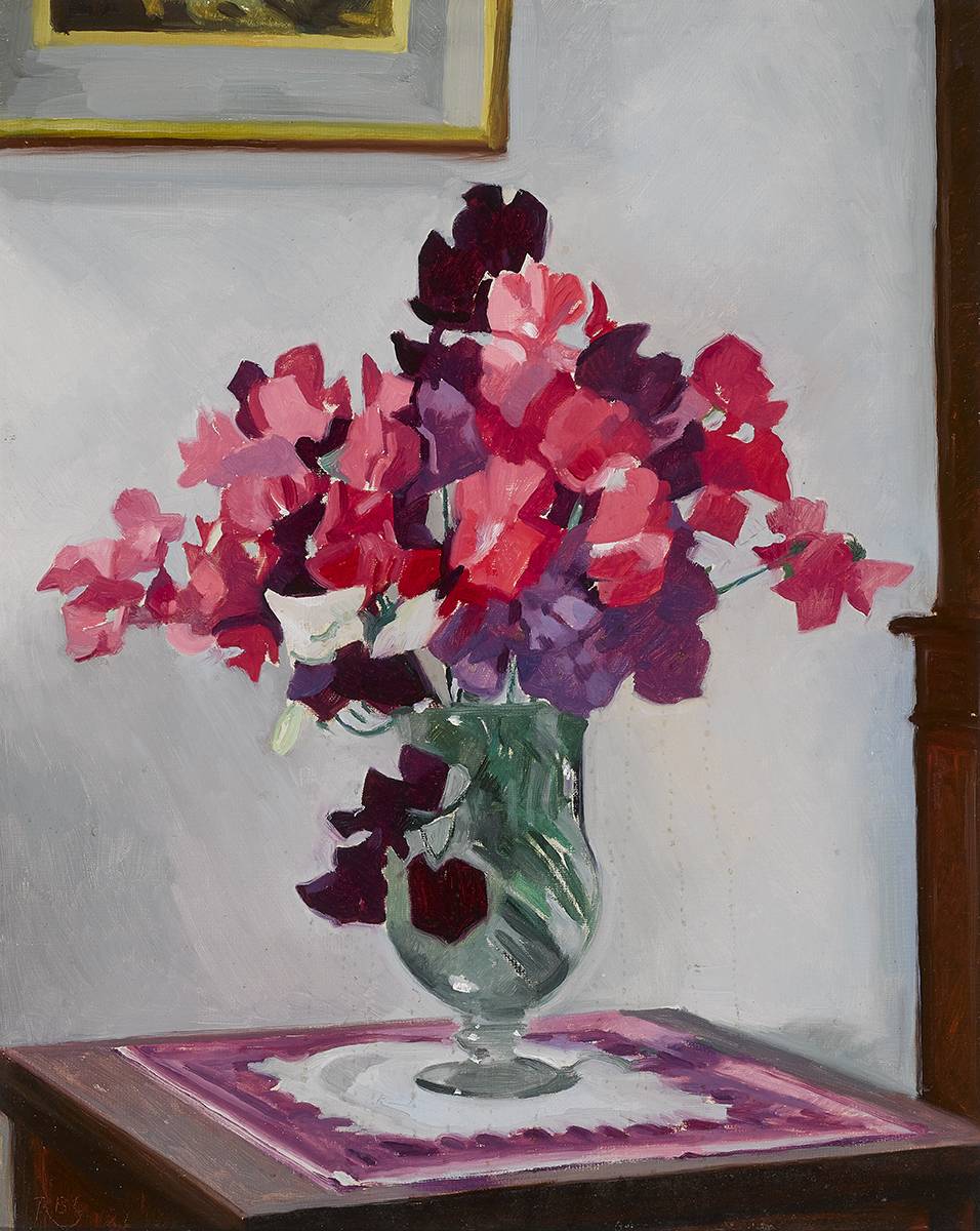 STILL LIFE WITH FLOWERS, 1982 by Rosaleen Brigid Ganly sold for 800 at Whyte's Auctions