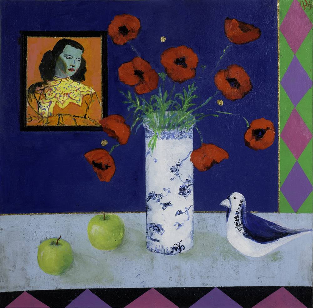 POPPIES, THE GREEN LADY, STILL LIFE by David Gordon Hughes sold for 640 at Whyte's Auctions