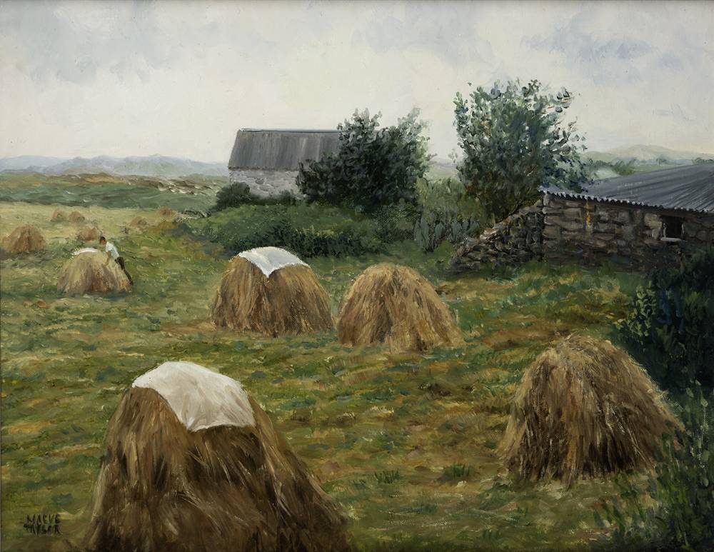 HAYSTACK, BALLYCONNEELY, CONNEMARA by Maeve Taylor sold for 420 at Whyte's Auctions