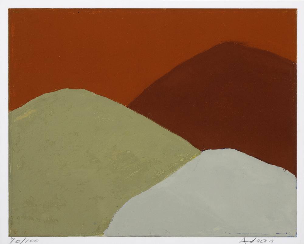 UNTITLED (#213), 2013/15 by Etel Adnan sold for 1,800 at Whyte's Auctions