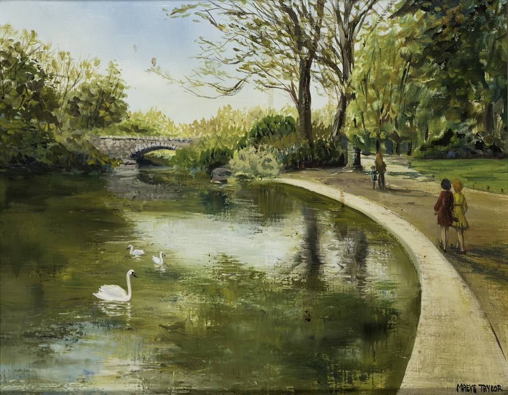 ST. STEPHEN'S GREEN, DUBLIN by Maeve Taylor sold for 640 at Whyte's Auctions