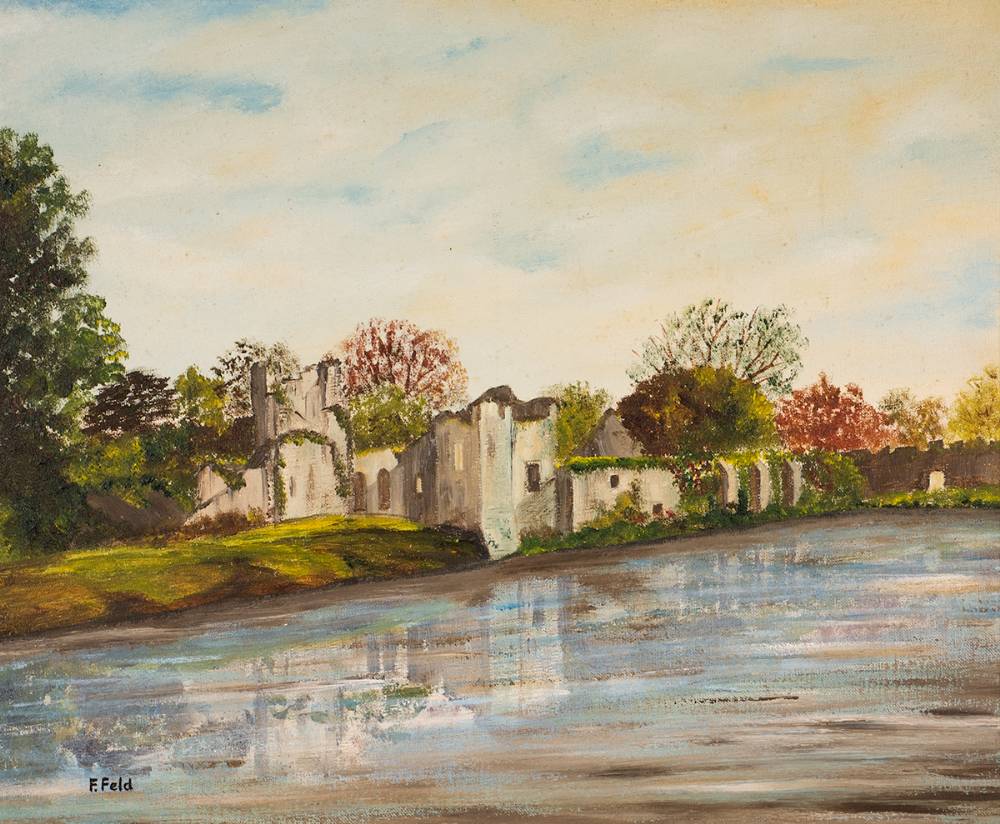 CASTLE ON A LAKE by Frank Feld sold for 190 at Whyte's Auctions