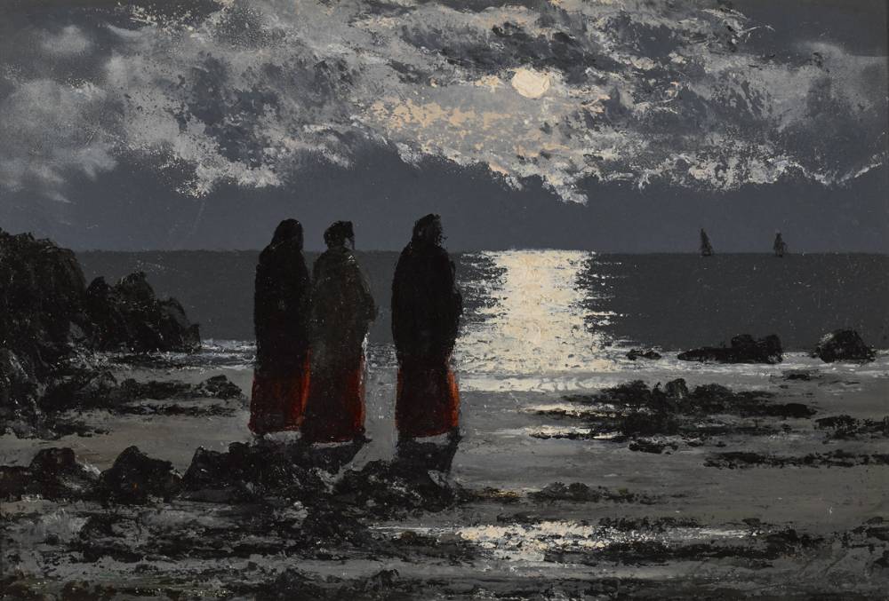 MOONRISE, ATLANTIC COAST by Ciaran Clear sold for 2,200 at Whyte's Auctions