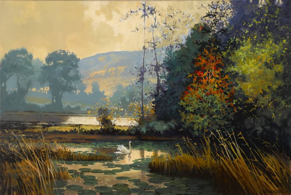 AT THE END OF THE DAY, LOWER LAKE, KILLARNEY, COUNTY KERRY by John Francis Skelton sold for 1,500 at Whyte's Auctions