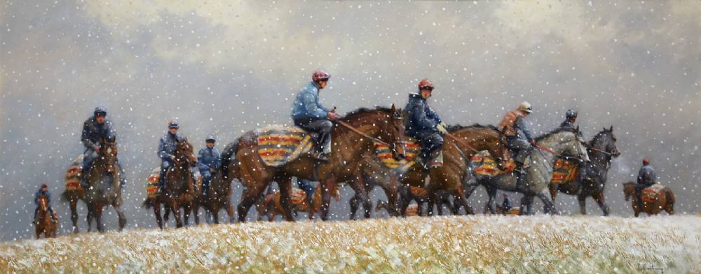 CIRCLES IN THE SNOW by Peter Curling (b.1955) at Whyte's Auctions