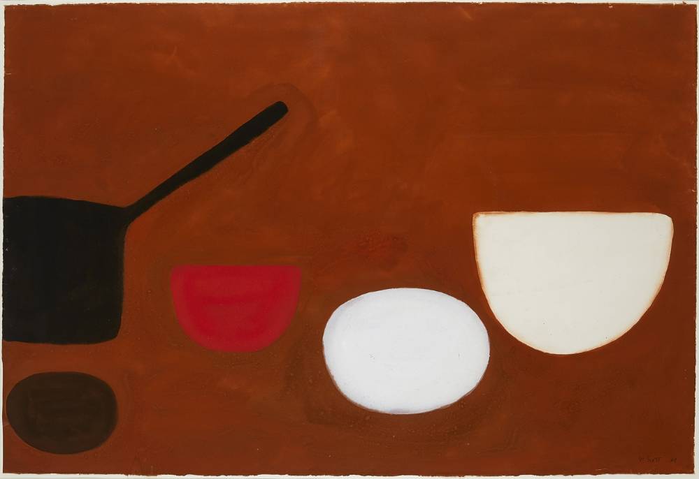 CHINESE ORANGE III, 1969 by William Scott sold for 110,000 at Whyte's Auctions