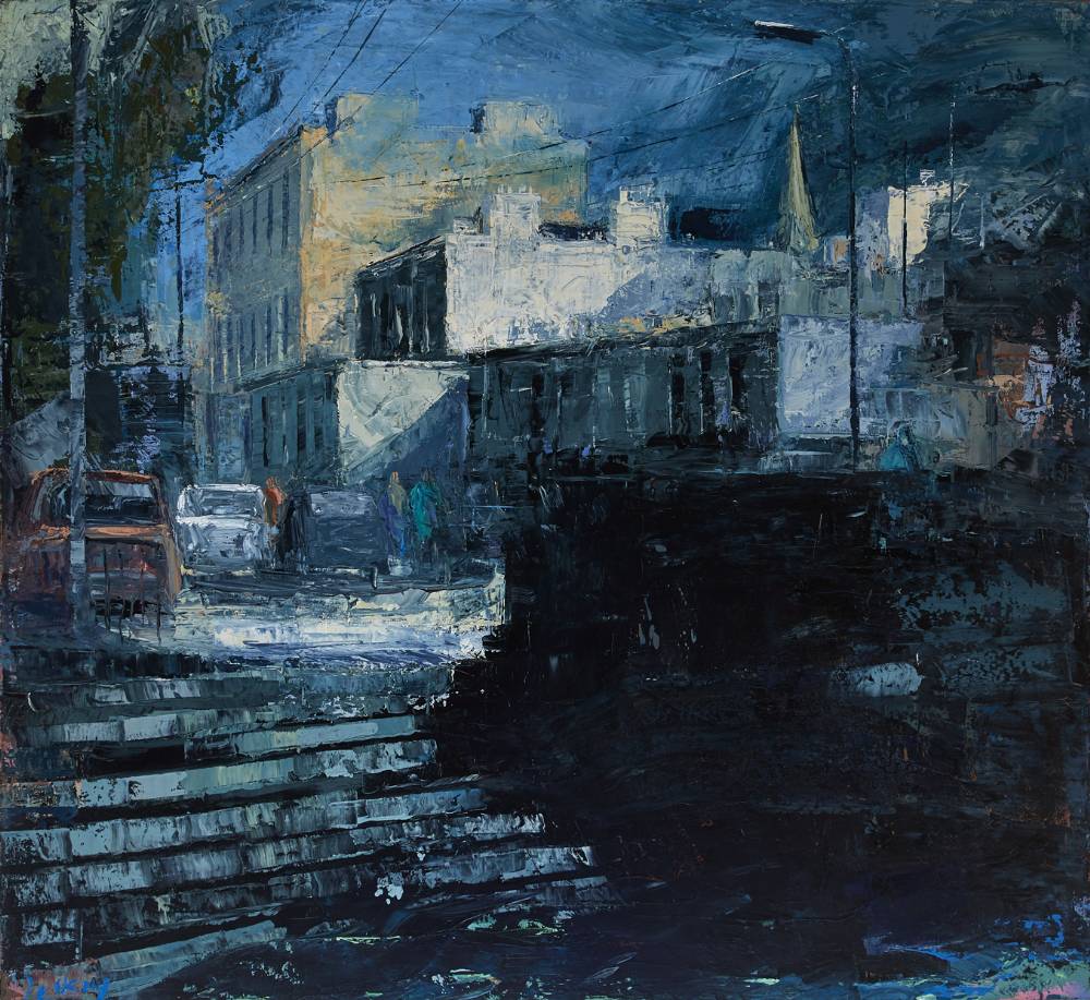 COMPOSITION WITH STEPS, DN LAOGHAIRE AND MONKSTOWN, COUNTY DUBLIN, 2003 by Donald Teskey RHA (b.1956) at Whyte's Auctions