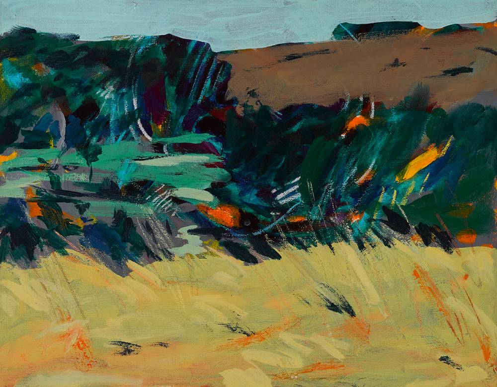 WICKLOW LANDSCAPE, 1990 by Robert Armstrong sold for 480 at Whyte's Auctions