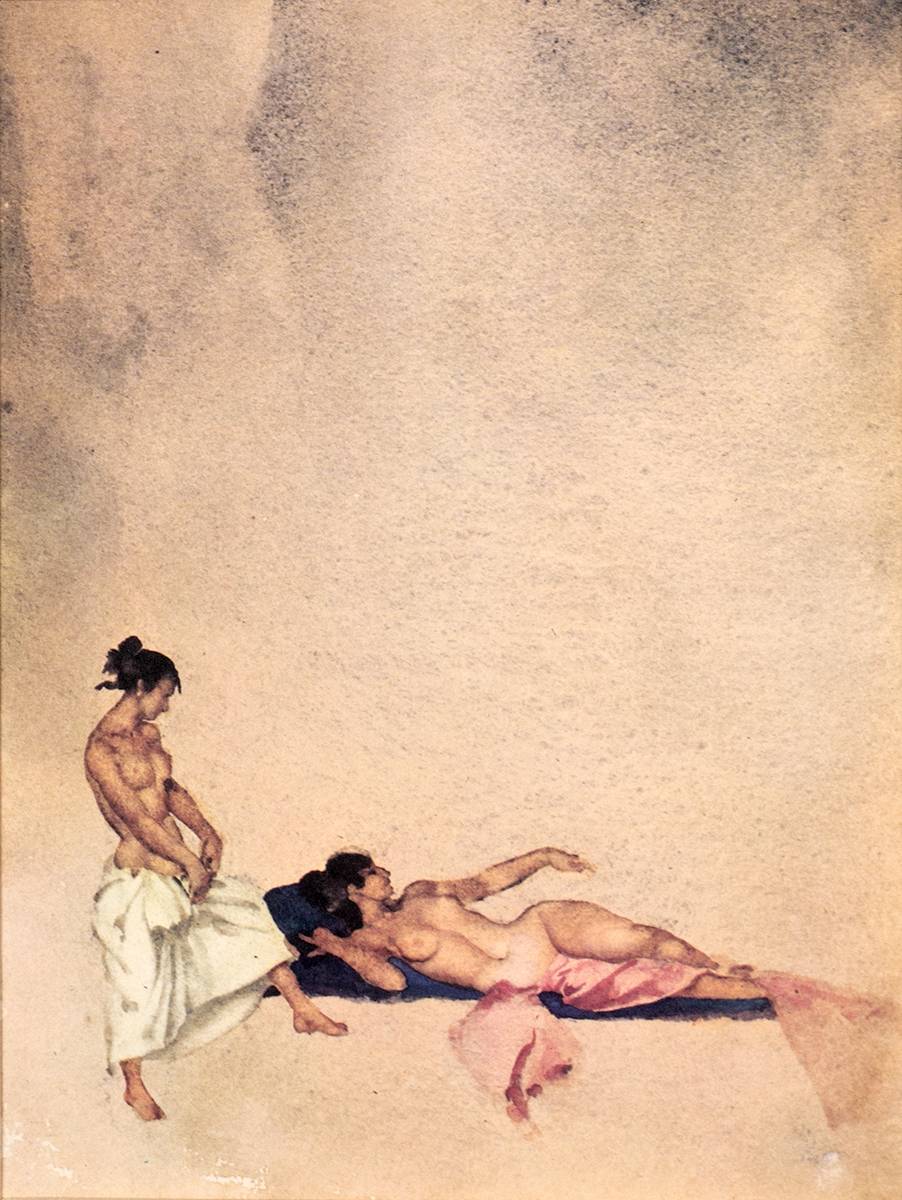 THE ACQUIESCENT ANGEL by Sir William Russell Flint sold for 95 at Whyte's Auctions