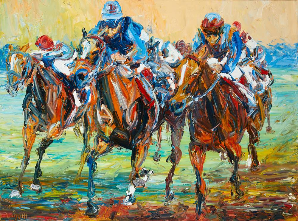 AT THE FINISH by Liam O'Neill sold for 9,800 at Whyte's Auctions