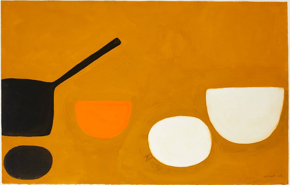 STILL LIFE WITH SAUCEPAN, 1968 by William Scott sold for 72,000 at Whyte's Auctions
