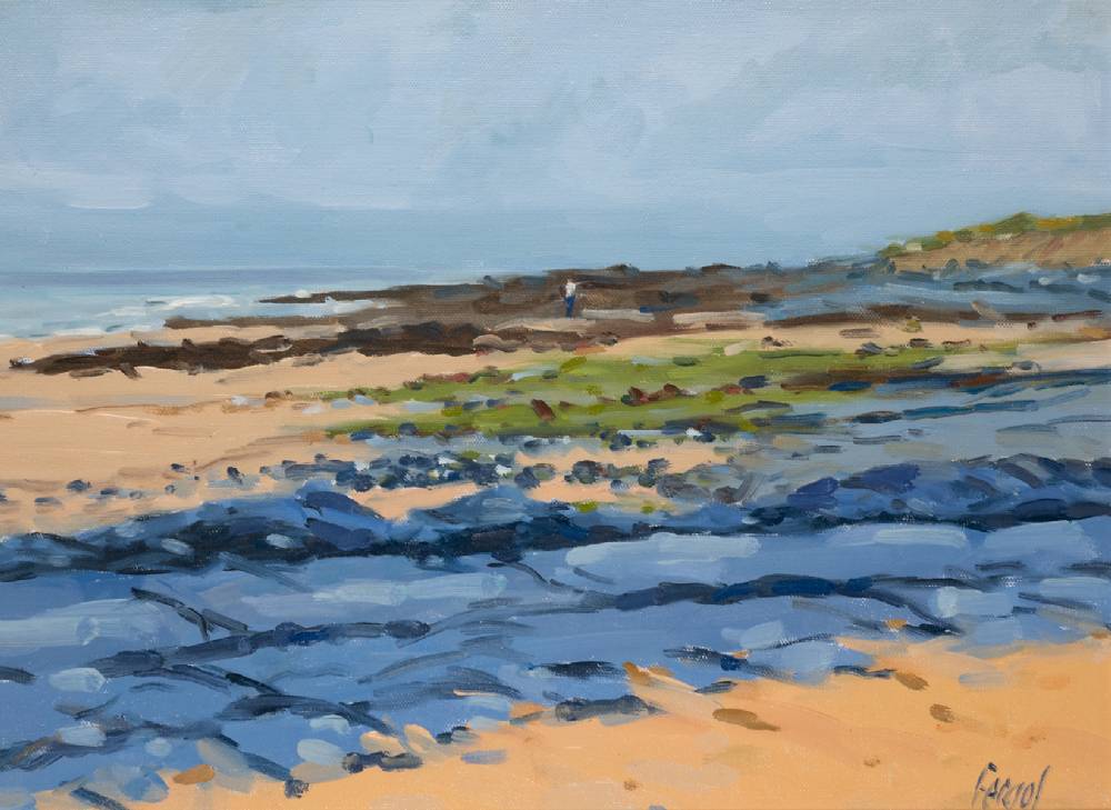 BEACHLINE, FANORE STRAND, COUNTY CLARE, 1991 by Fergal Flanagan sold for 240 at Whyte's Auctions