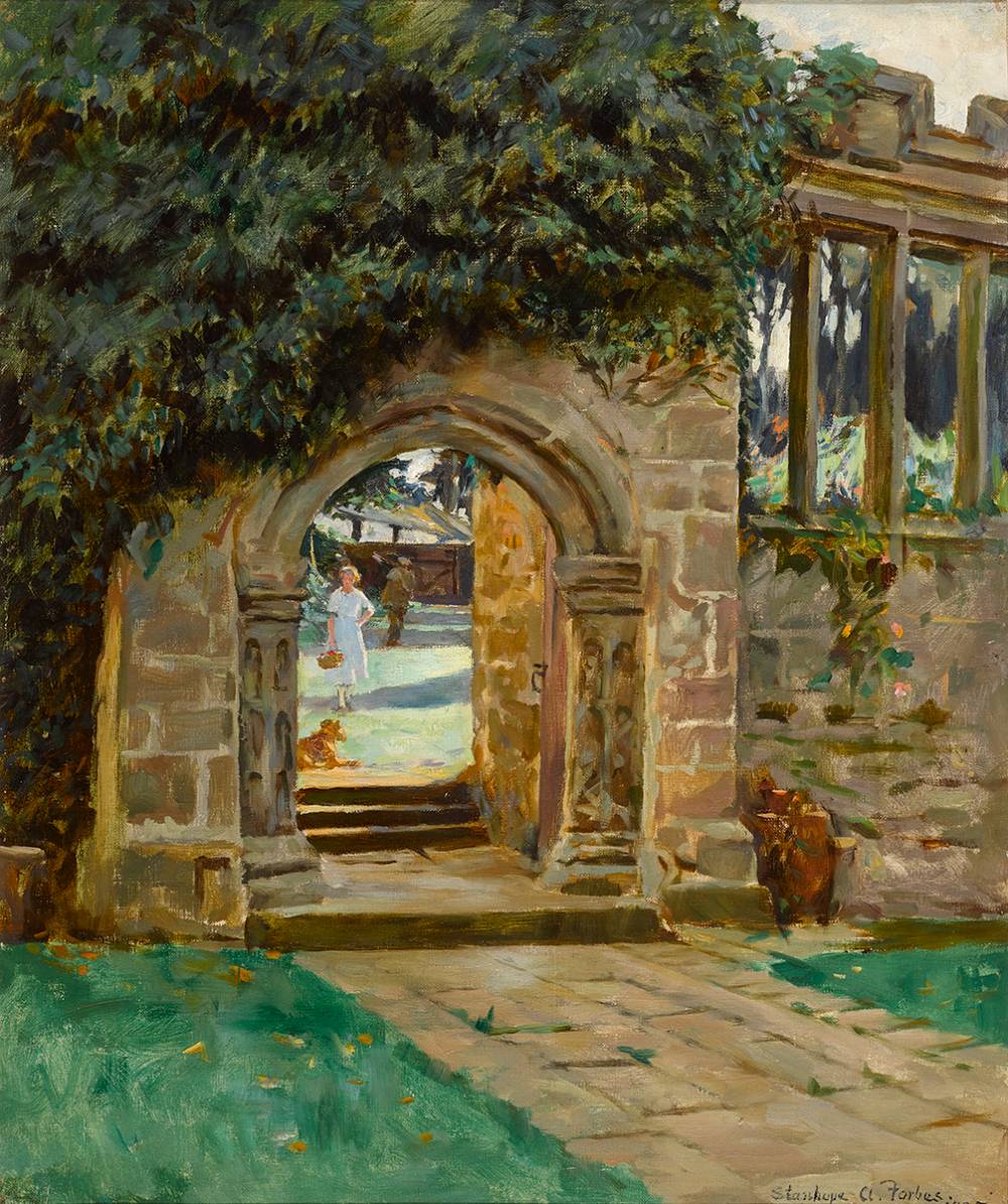 THE GARDEN GATE, 1925 by Stanhope Alexander Forbes RA (1857-1947) at Whyte's Auctions